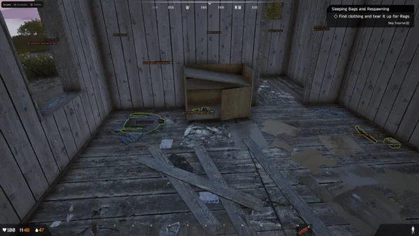 Deadside aimbot in game locking on to a player